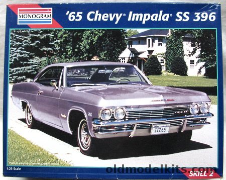 Monogram 1/24 1965 Chevrolet Impala 2 Door Hardtop SS 396, 85-2470 plastic model kit